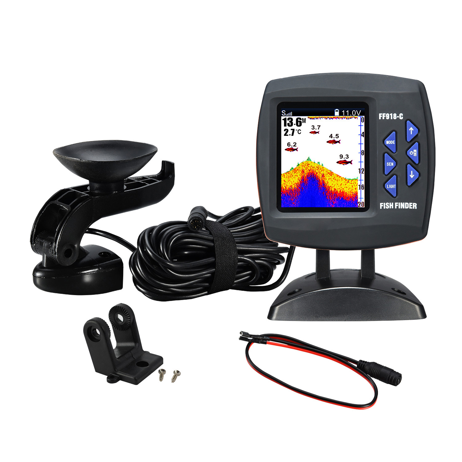 Fish Finder Transducer - Portable Fish Finder Wireless Sonar Sensor