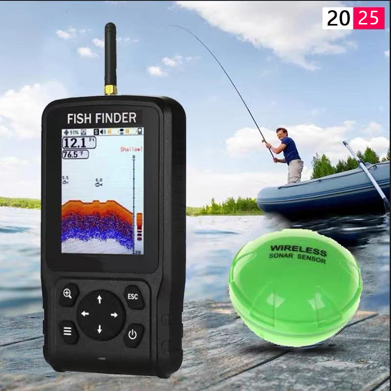 Fish Finder Transducer - Portable Sonar Sensor Transducer for Underwater