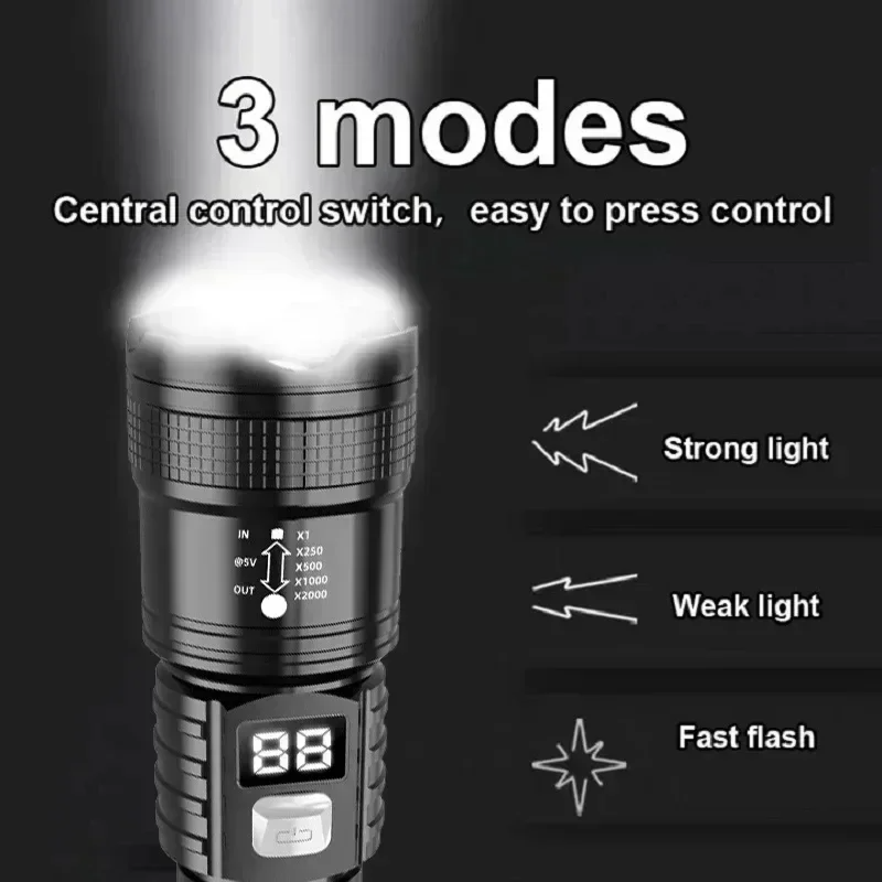 Rechargeable LED Flashlight 10 - Fishing Light incelemesi ve fiyatı