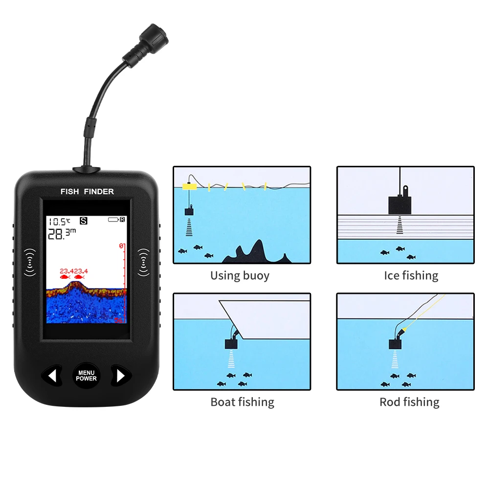 Alarm 100M Portable Sonar Fish - Fishing Depth Finder incelemesi ve fiyatı