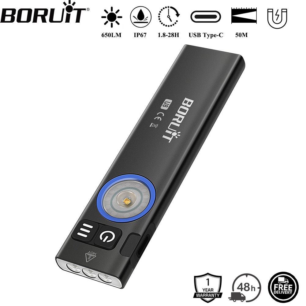 BORUiT U8 650LM EDC LED Flashl - Fishing Light incelemesi ve fiyatı