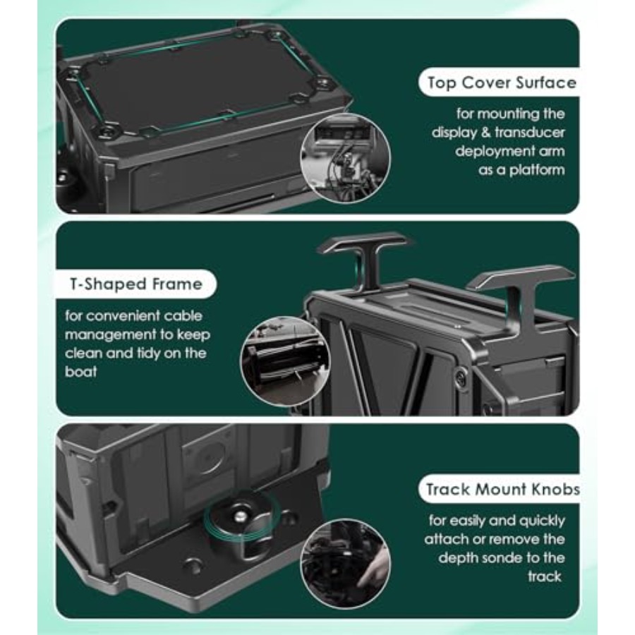 Track Mounted Battery Box for  - Fish Finder Mount incelemesi ve fiyatı