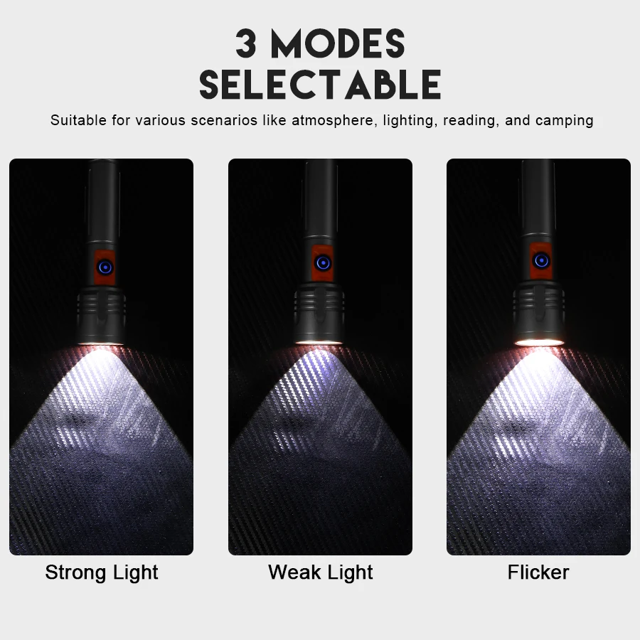 High Power LED Flashlight USB  - Fishing Light incelemesi ve fiyatı