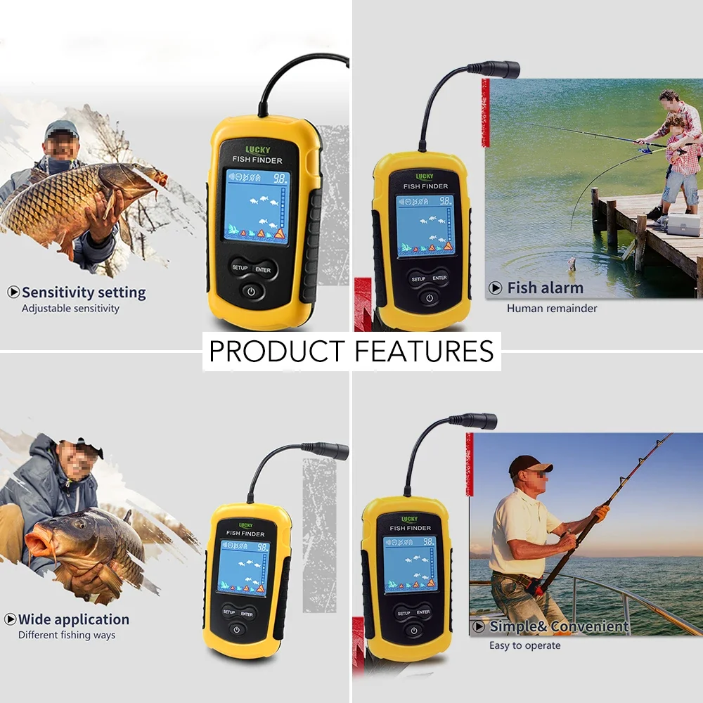 Lucky LCD Color Screen Portabl - Fishing Depth Finder incelemesi ve fiyatı