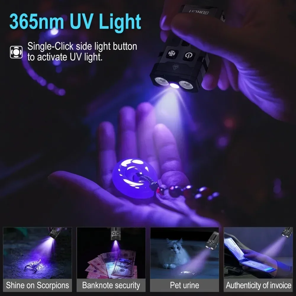 BORUiT EV20 1100LM EDC UV Keyc - Fishing Light incelemesi ve fiyatı