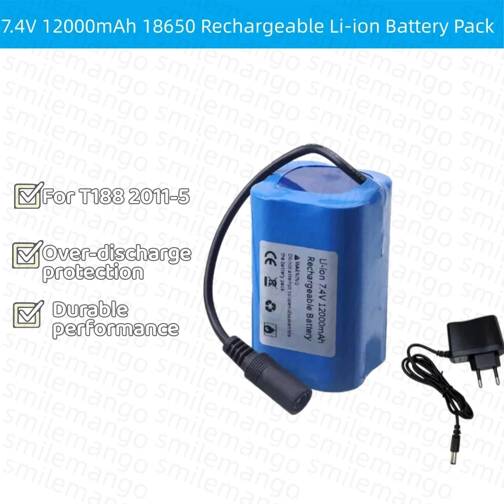 7.4V 12000mAh Battery with USB - Fish Finder Charger incelemesi ve fiyatı