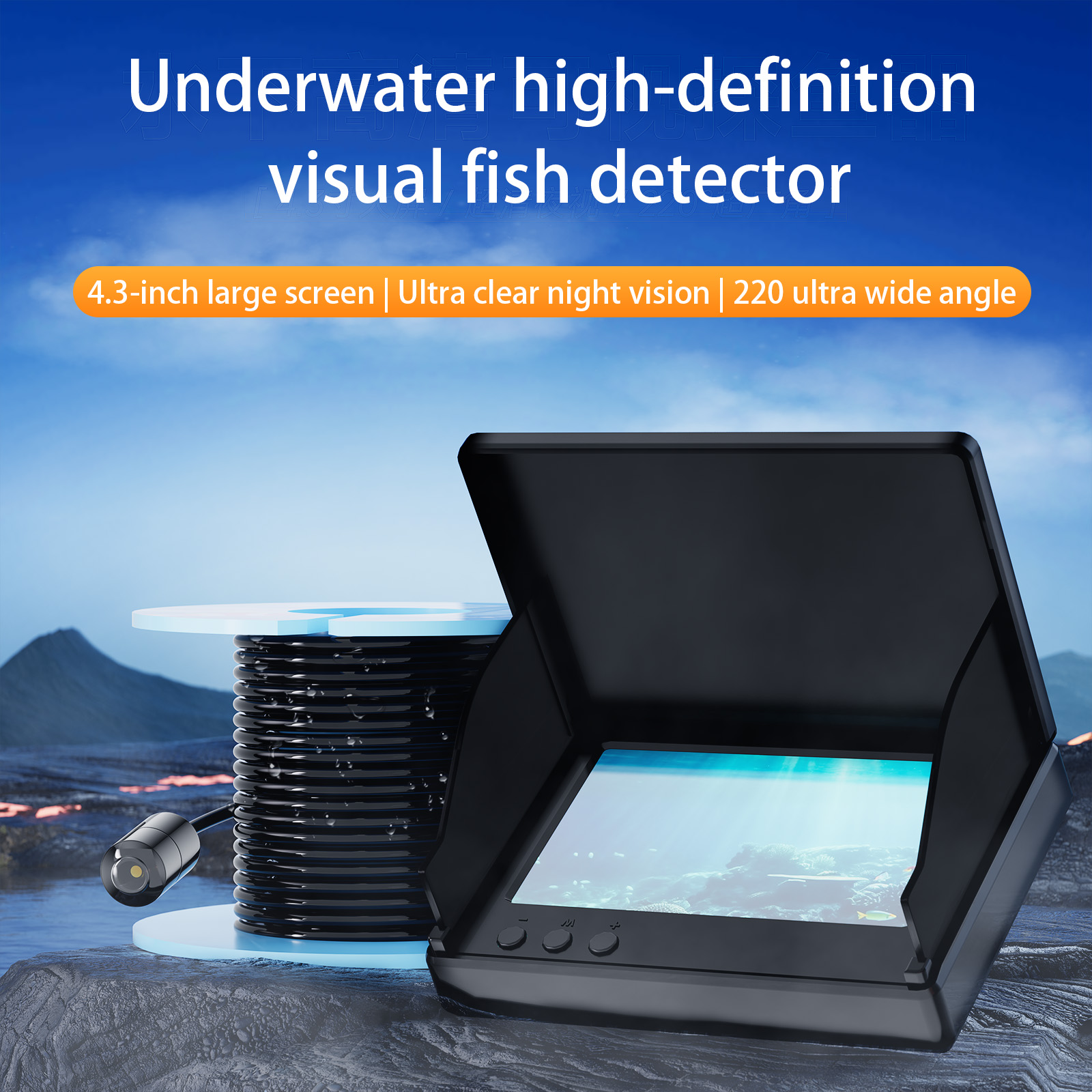 4.3 Inch Underwater 15/30M Fis - Fishing Camera incelemesi ve fiyatı