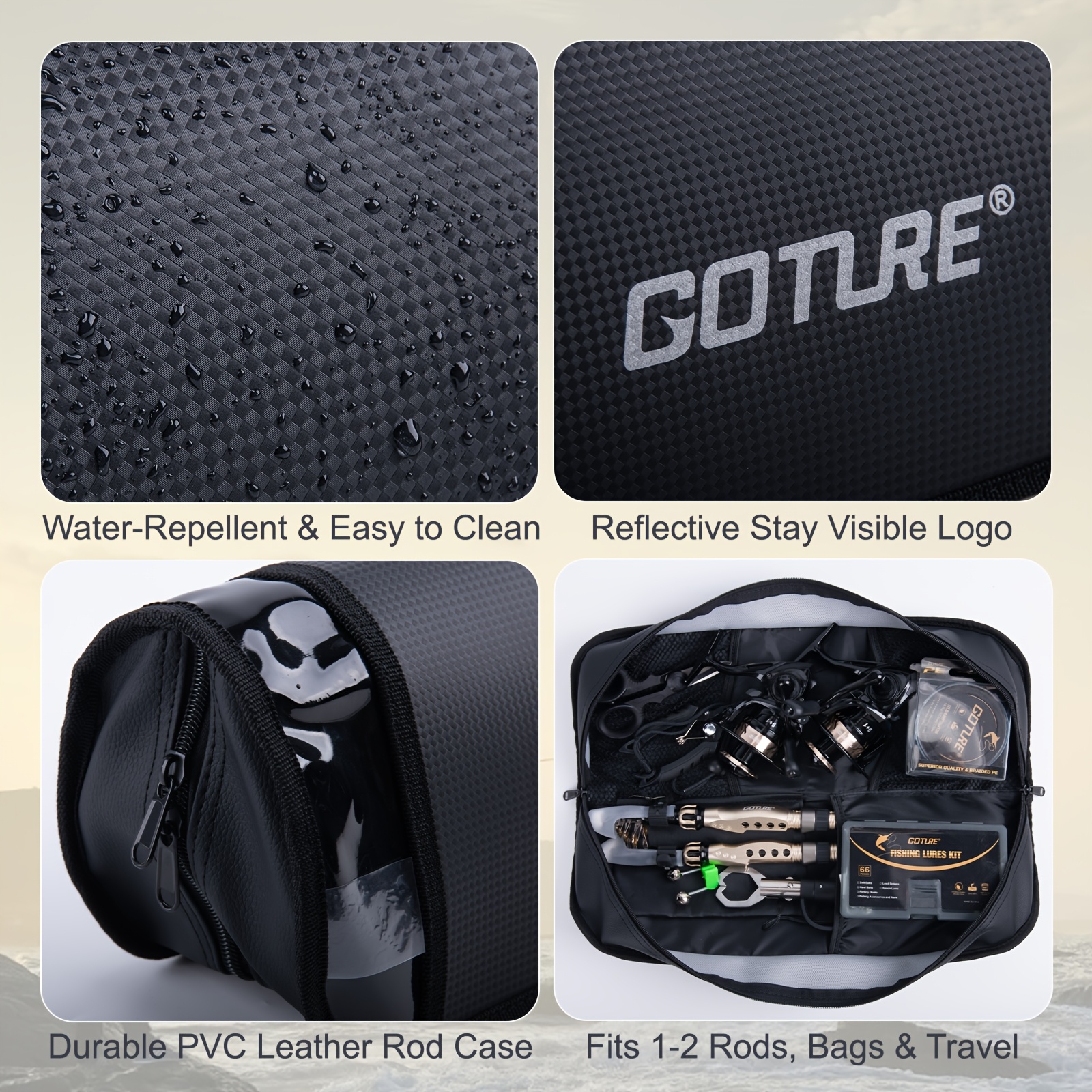Goture Fishing Rod Storage Bag - Fish Finder Case incelemesi ve fiyatı