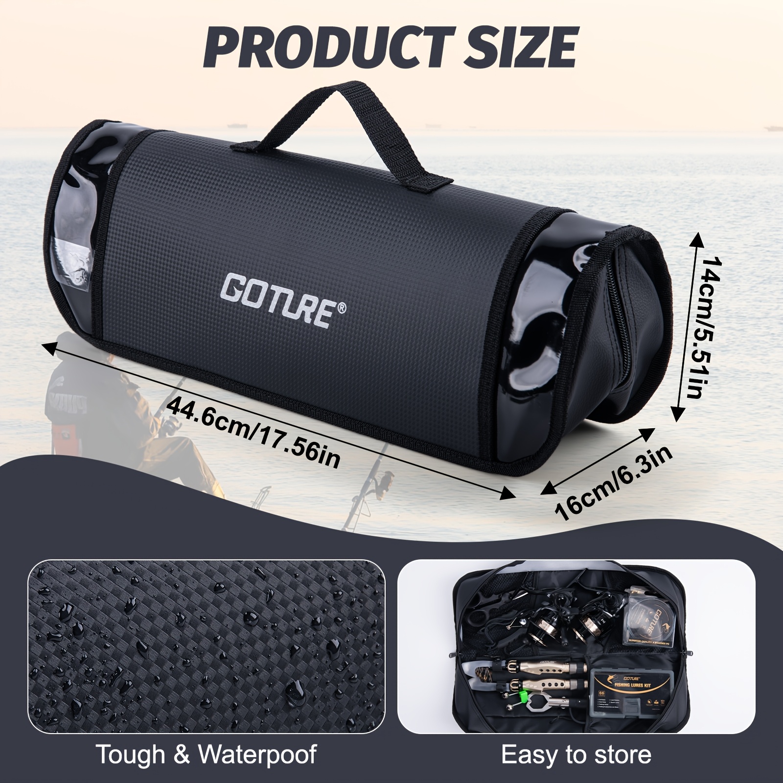 Goture Fishing Rod Storage Bag - Fish Finder Case incelemesi ve fiyatı
