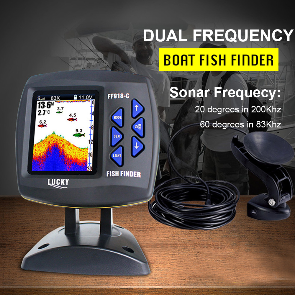 FF918-C100DS Color Screen Wire - Fishing Depth Finder incelemesi ve fiyatı