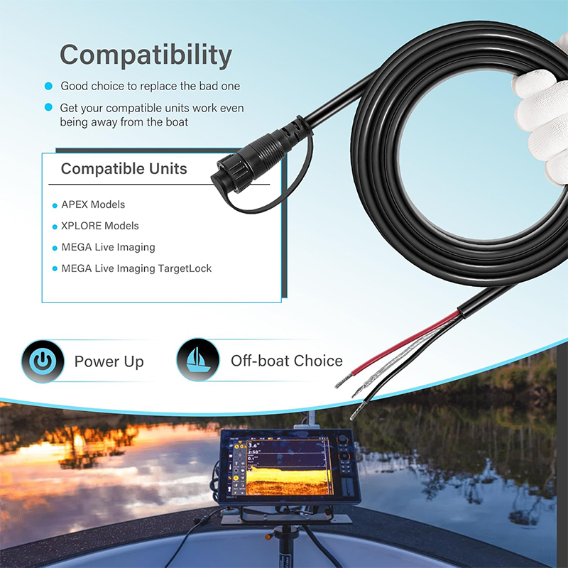 720110-1 PC13 Power Cable for  - Fish Finder incelemesi ve fiyatı