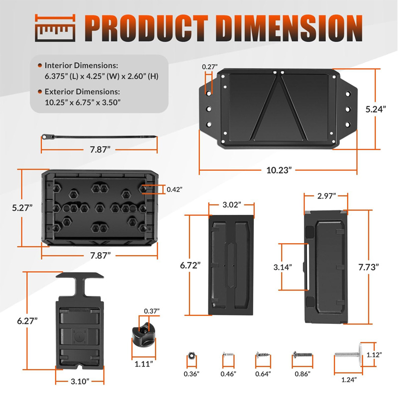 Track Mounted Battery Box for  - Fish Finder Transducer incelemesi ve fiyatı