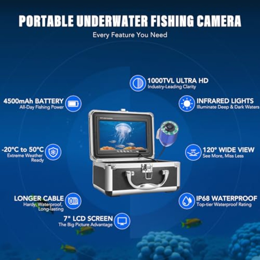 Portable fish finder for lake, - Fishing Camera incelemesi ve fiyatı