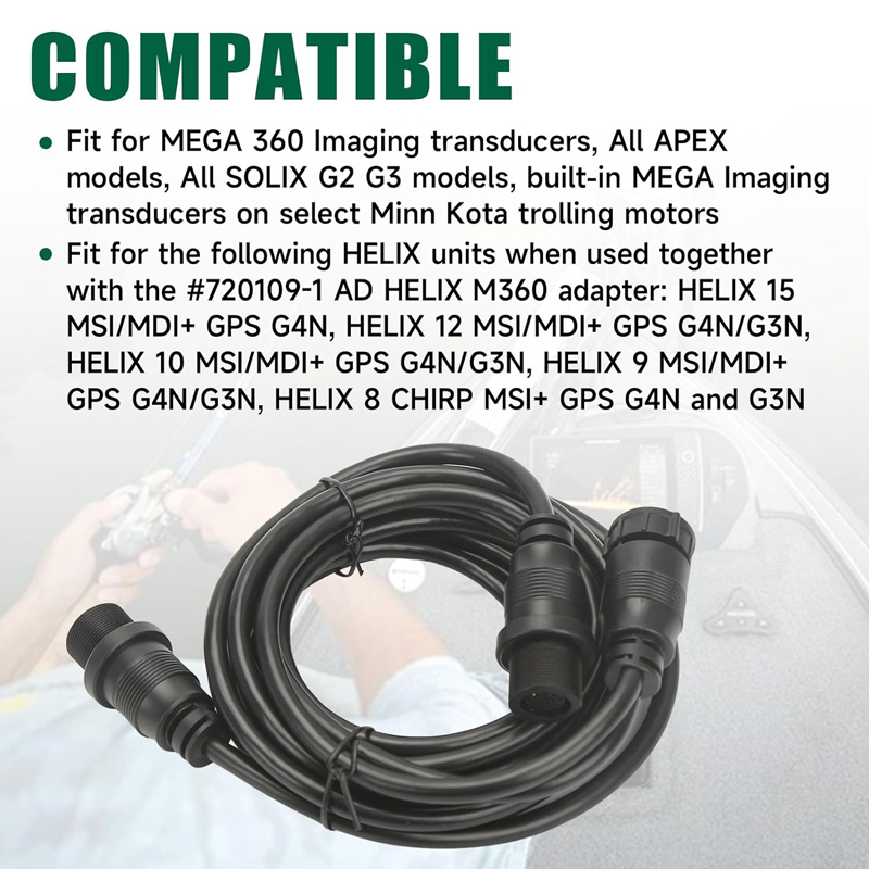 Fish Finders Adapter Cable 14  - Fish Finder Transducer incelemesi ve fiyatı